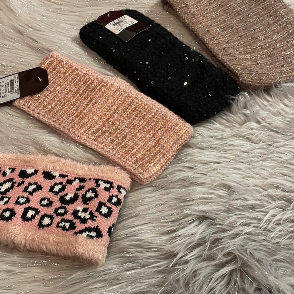 NWT 4 wide headbands ear warmers